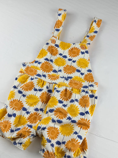 Pekkle Sunflower Print Overalls 18M