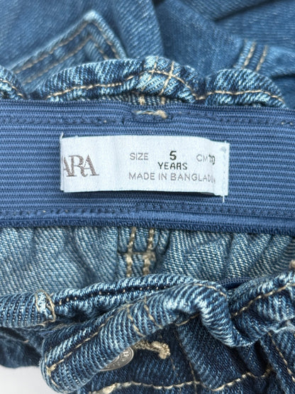 Zara Denim Jeans Heart Pocket Size 5Y