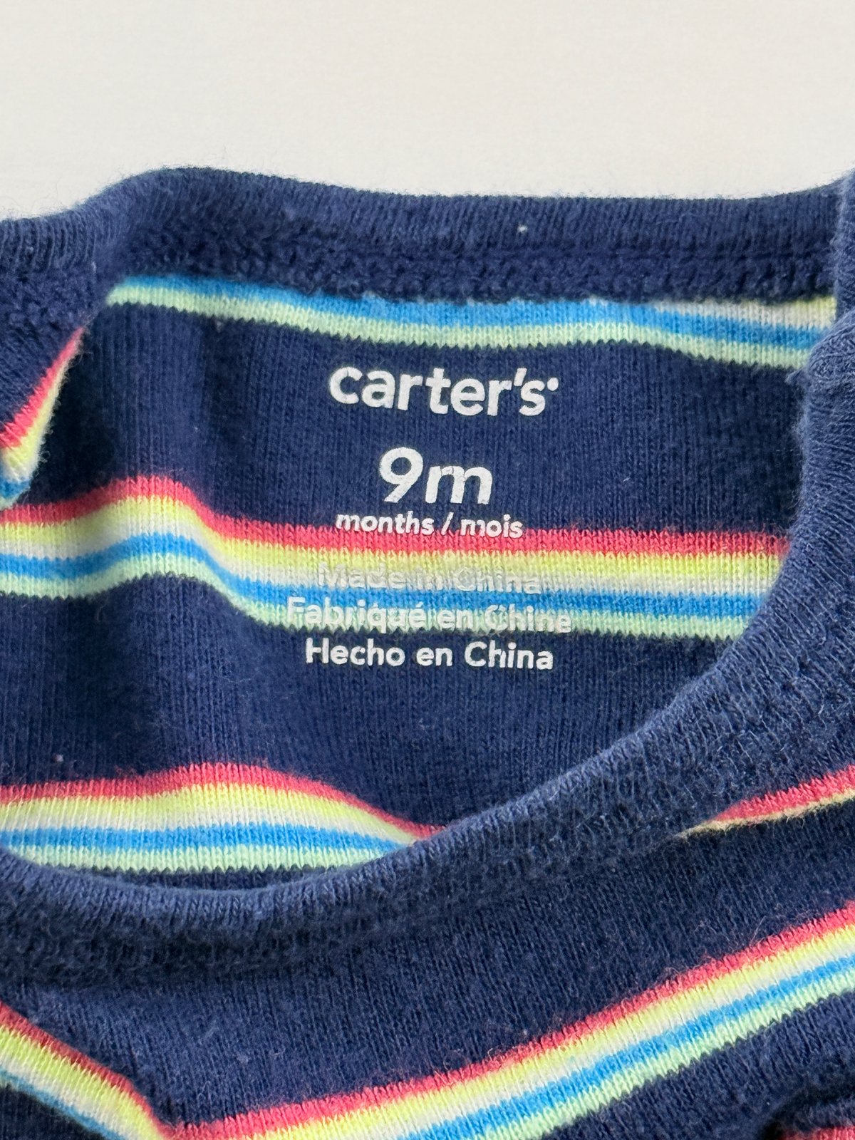 Carter's Striped Pocket Bodysuit 9M