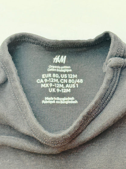 H&M Organic Cotton Bodysuit 12M