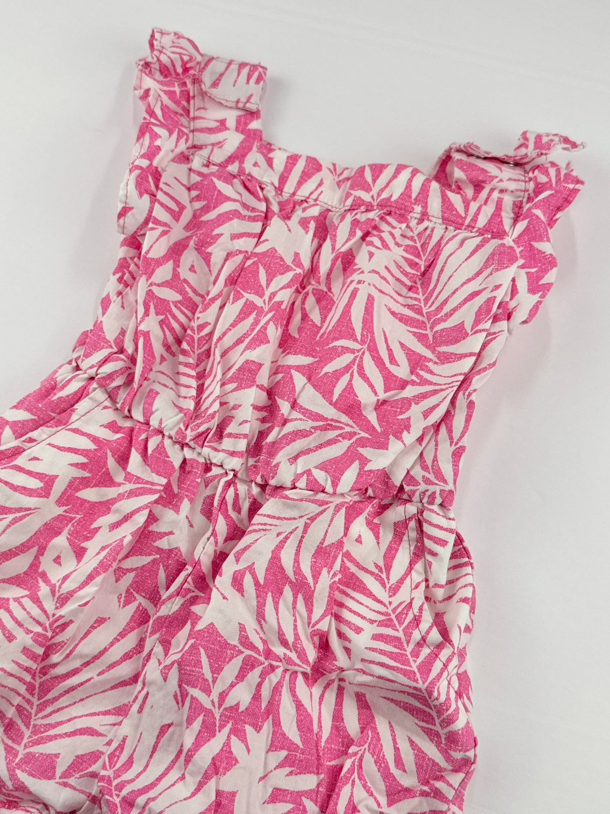 baby Gap Pink Palm Print Romper 18-24M