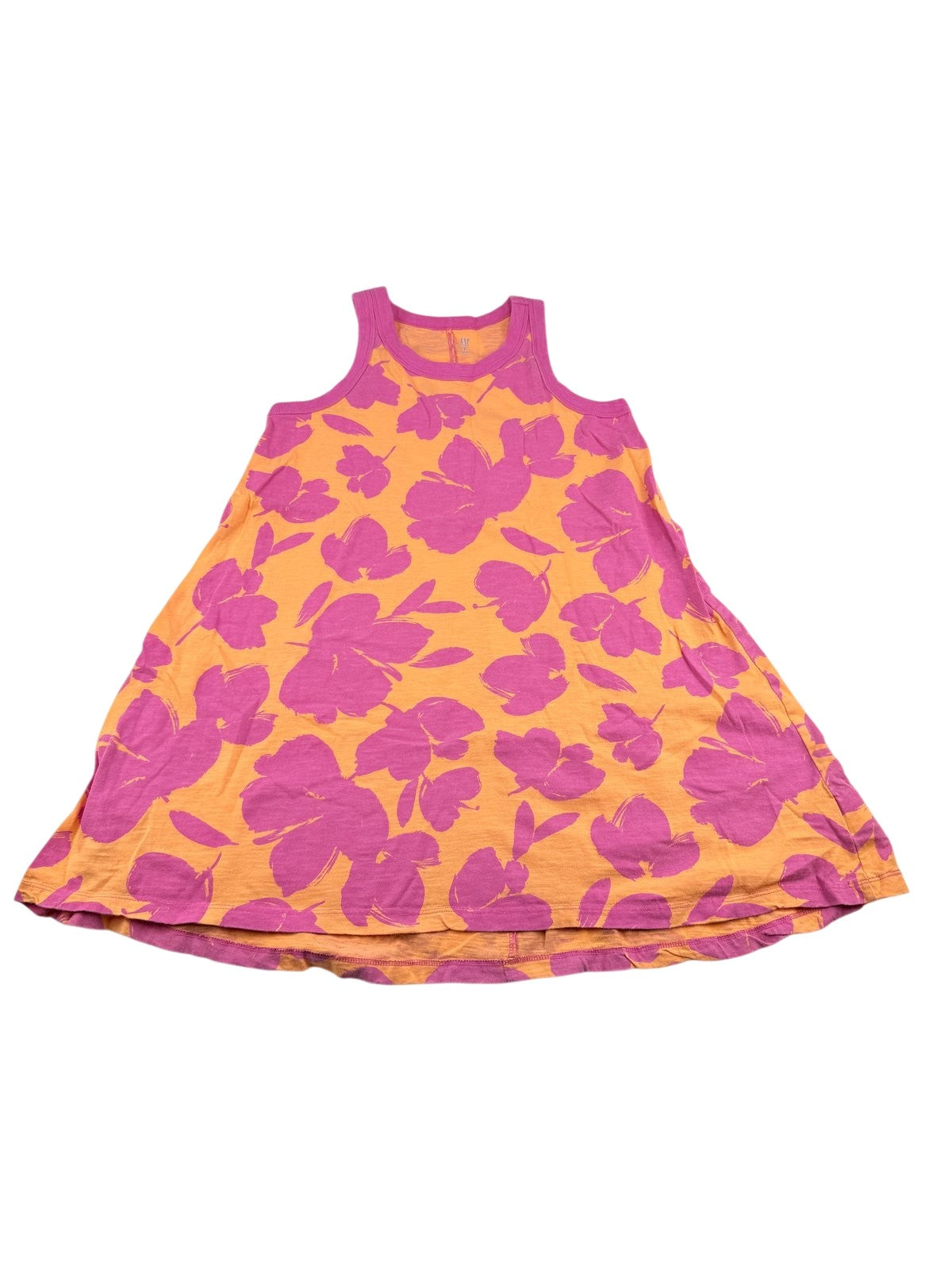 Gap Kids Orange Pink Floral Dress Size M (8) 8