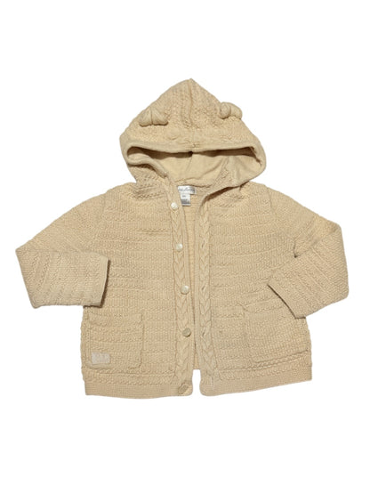 Ralph Lauren Hooded Cable Knit Cardigan 18M