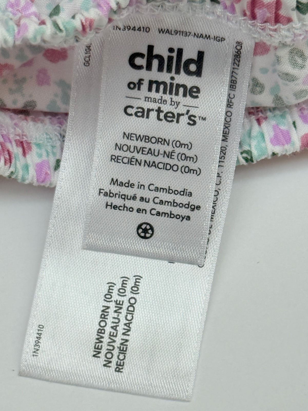 Child of Mine Carter's Floral Bloomers Newborn