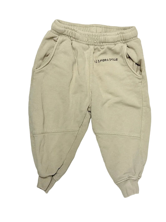 Zara Kids Jogger Sweatpants | Beige | Size 3–4Y