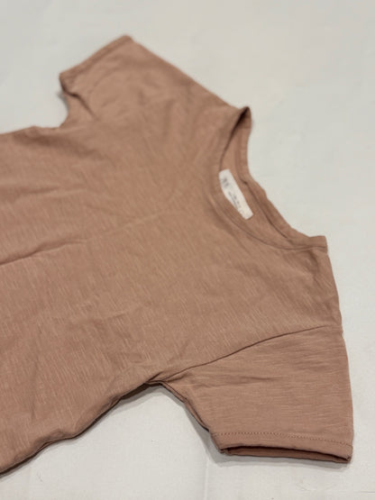 Zara Dusty Pink Ruffle T-Shirt 4T