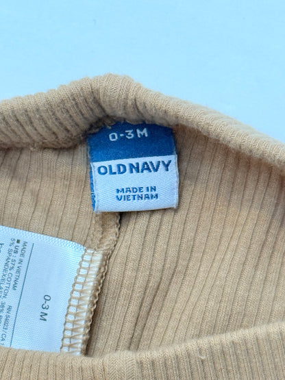 Old Navy Tan Ribbed Leggings 0-3M