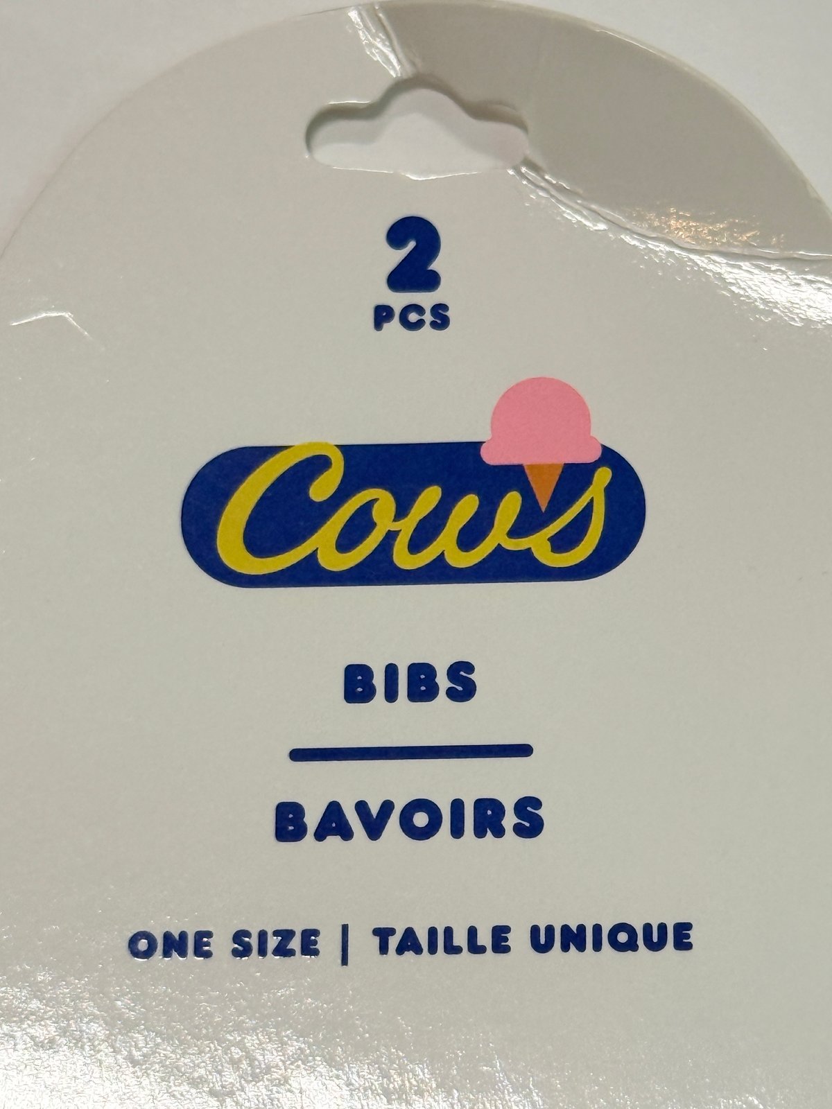 NWT - Cows 2-Piece Cow Print Bibs Set