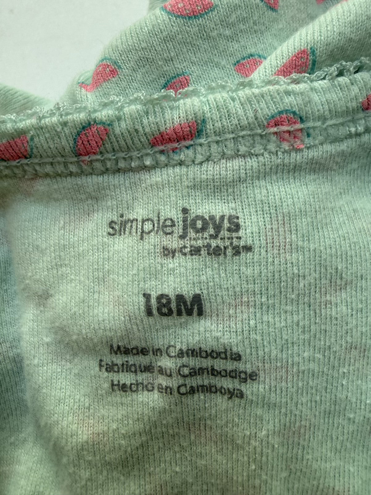 Simple Joys by Carter's Watermelon Bodysuit 18M