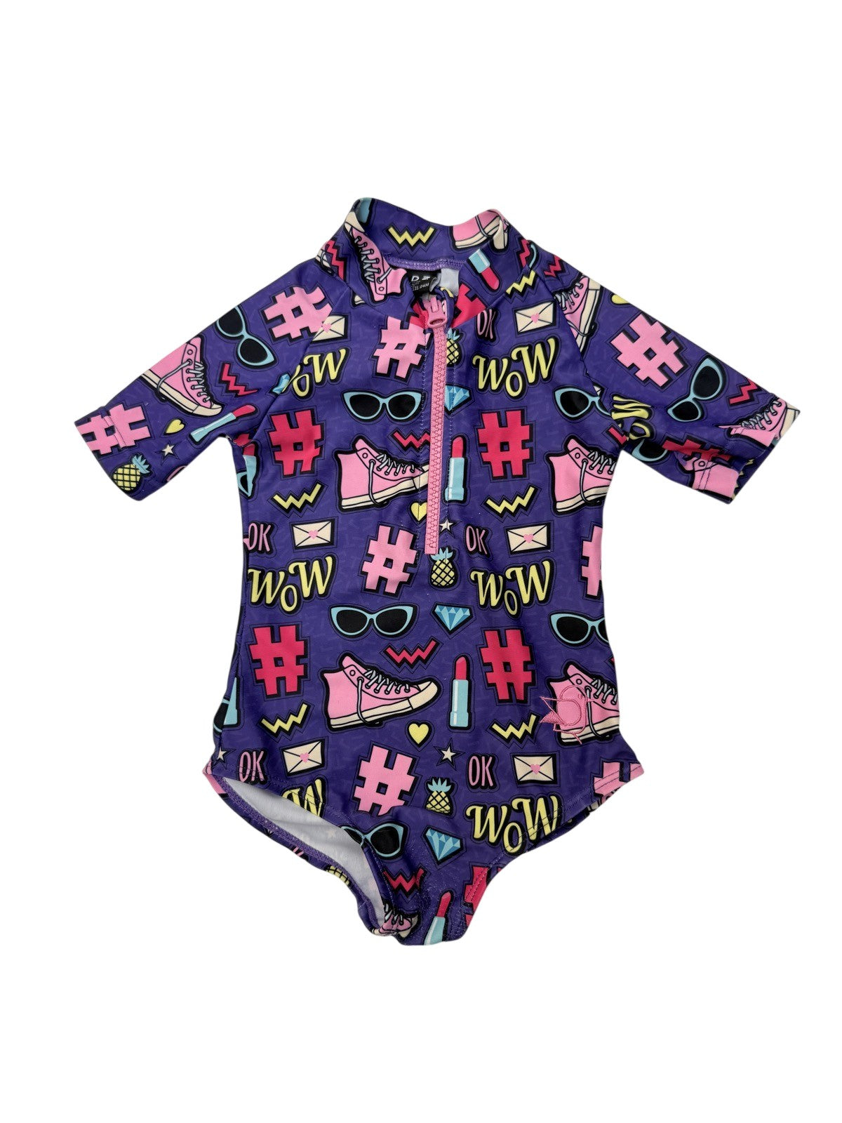 Birdz Children Wow Print Swimsuit 24M