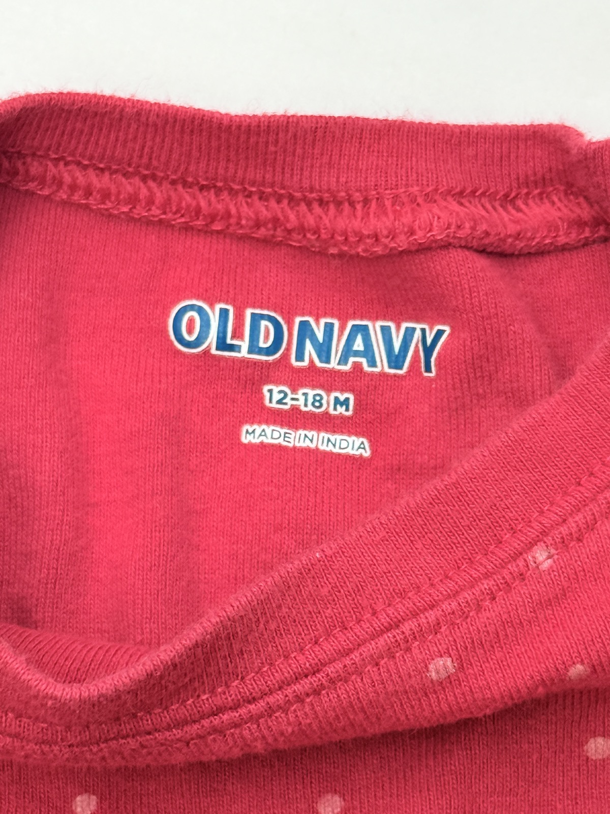 Old Navy Polka Dot Pajama Set 12-18M