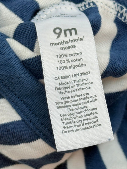 Carter's Navy Striped Bodysuit 9M