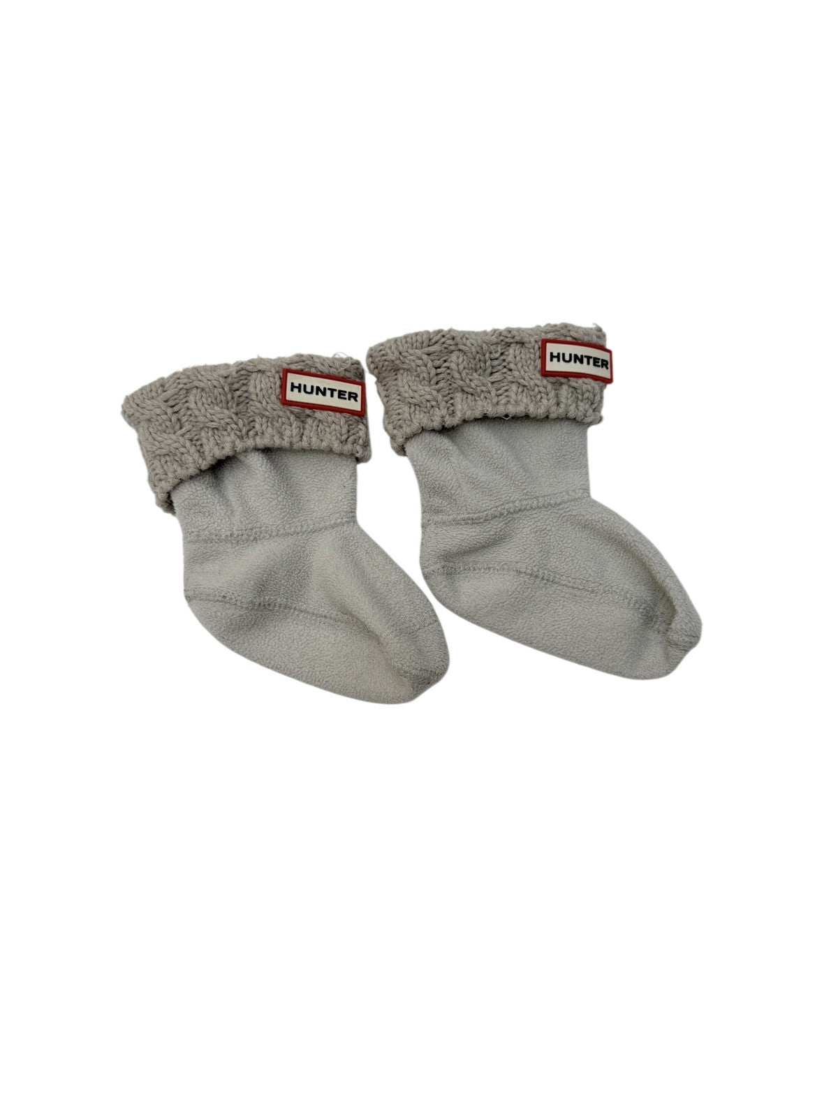 Hunter Boot Socks Grey Cable Knit XS