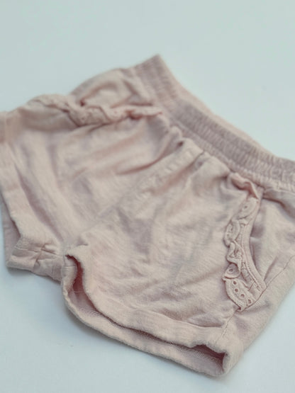 babyGap Pink Lace Pocket Shorts 12-18m