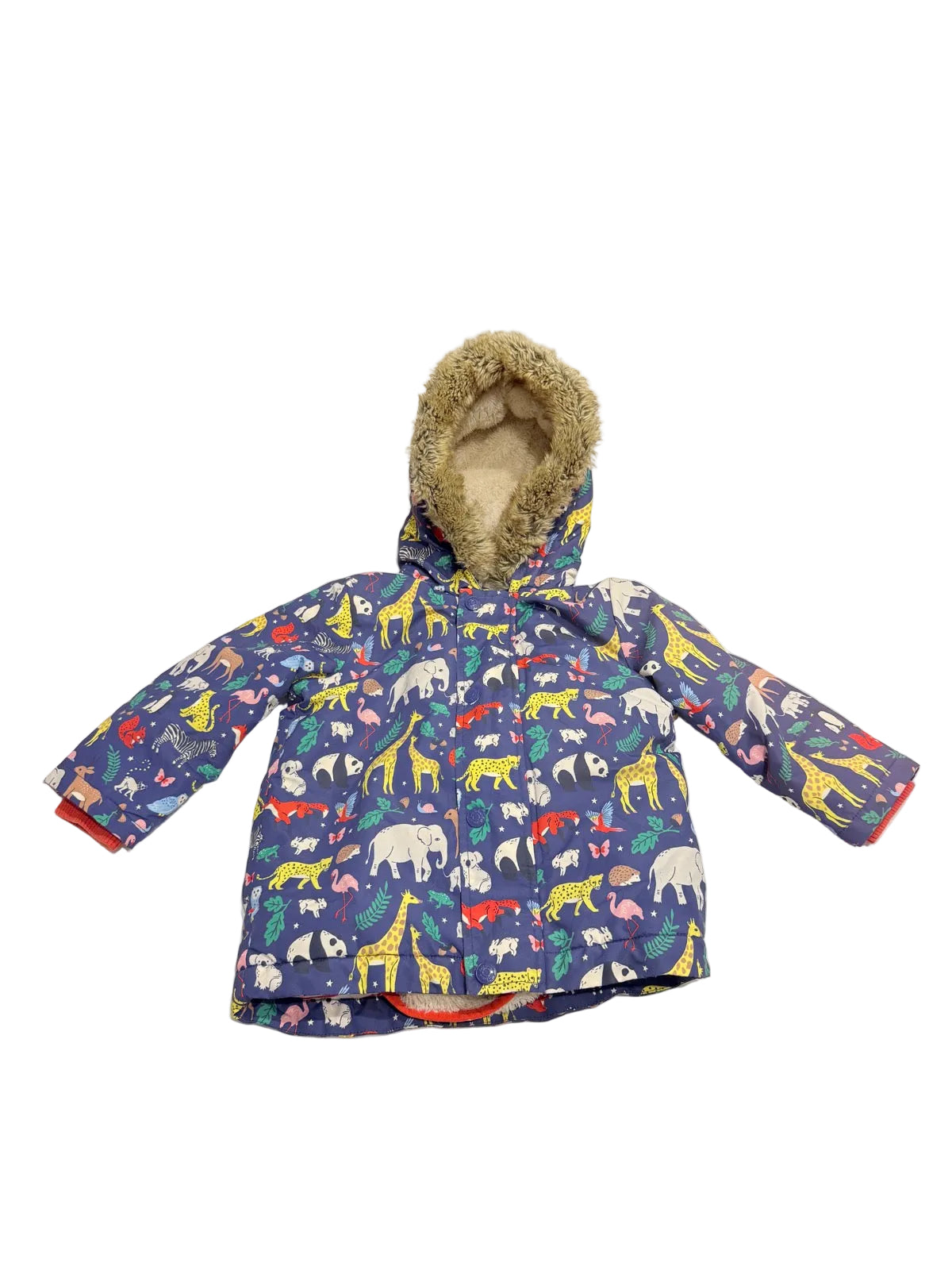 Jacket with Removable Vest Baby Boden Animal Print 18-24M