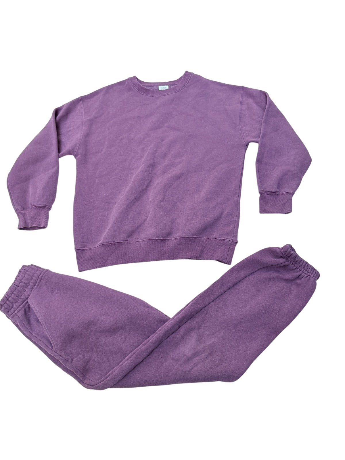 Zara Purple Sweatsuit Set Size 11-12