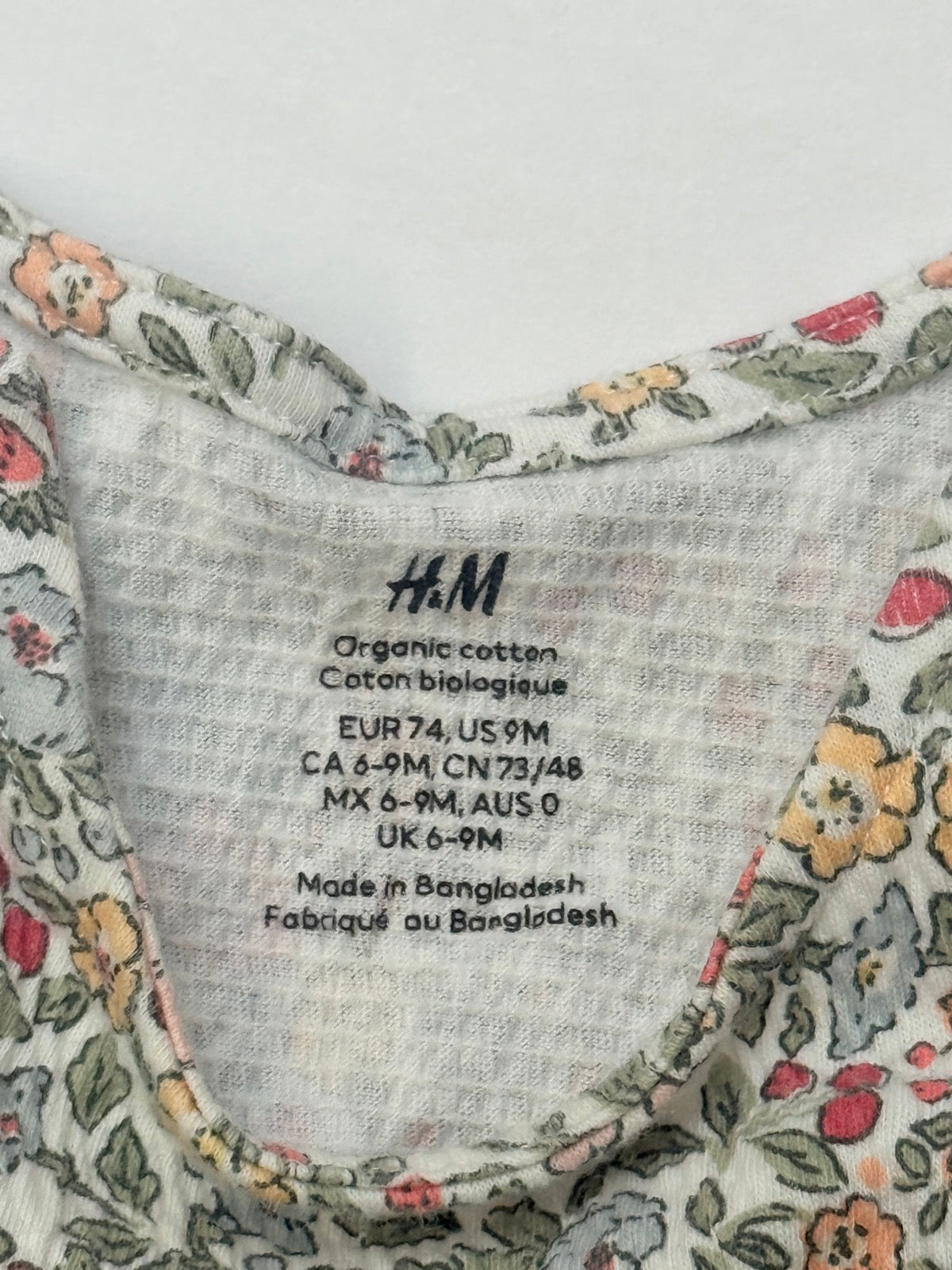 H&M Floral Print Dress Size 6-9M