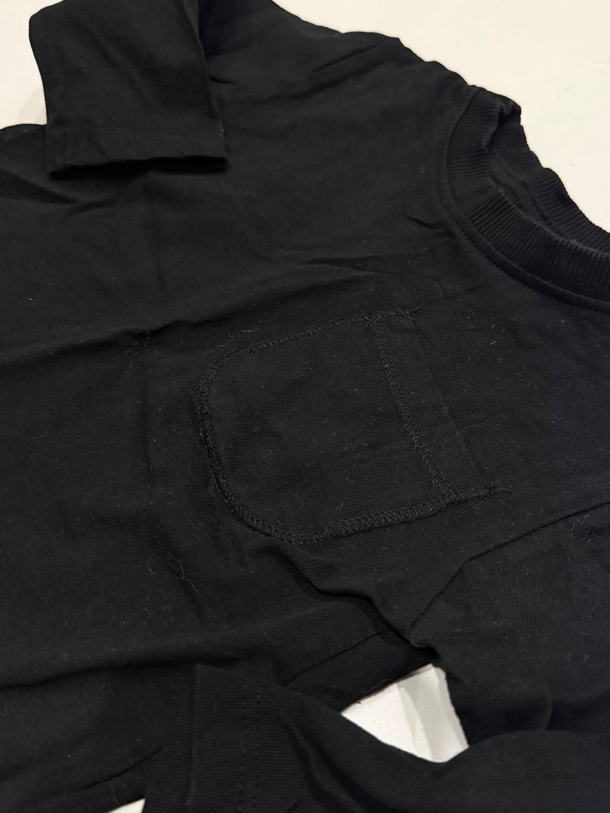 Zara Black Long Sleeve T-Shirt 9-12m