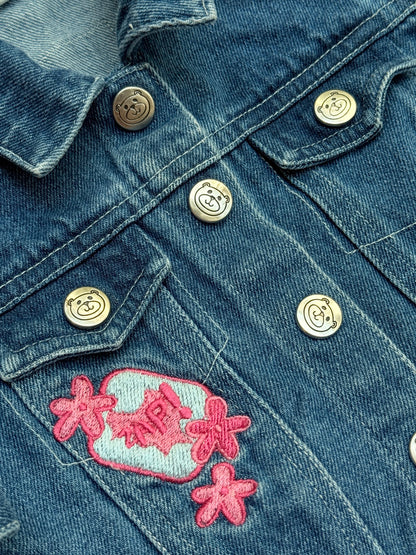 Teddy's Choice PopGirls Denim Jacket Size 3-6m