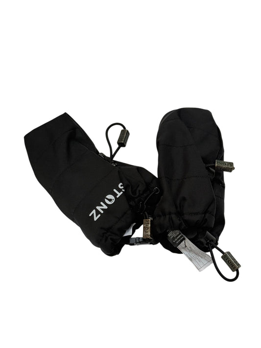 Stonz Black Baby Mittens 0-12M