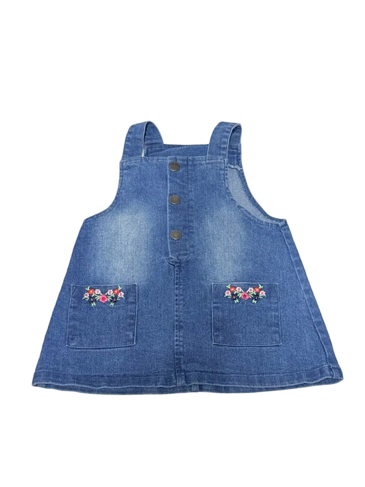 Little Me 12m Dress Embroidered Pockets