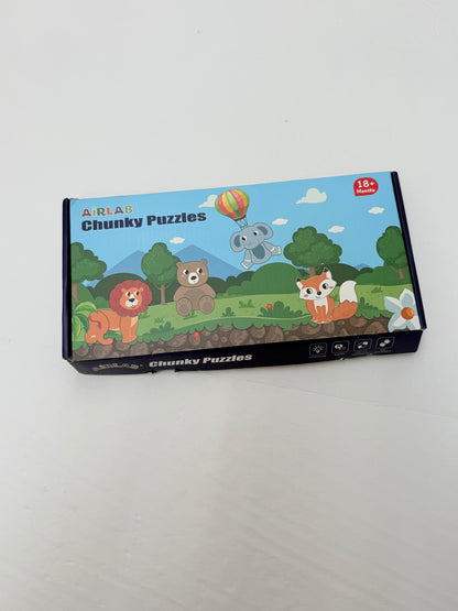 Airlab Chunky Puzzles Animal Wooden Toddler Set
