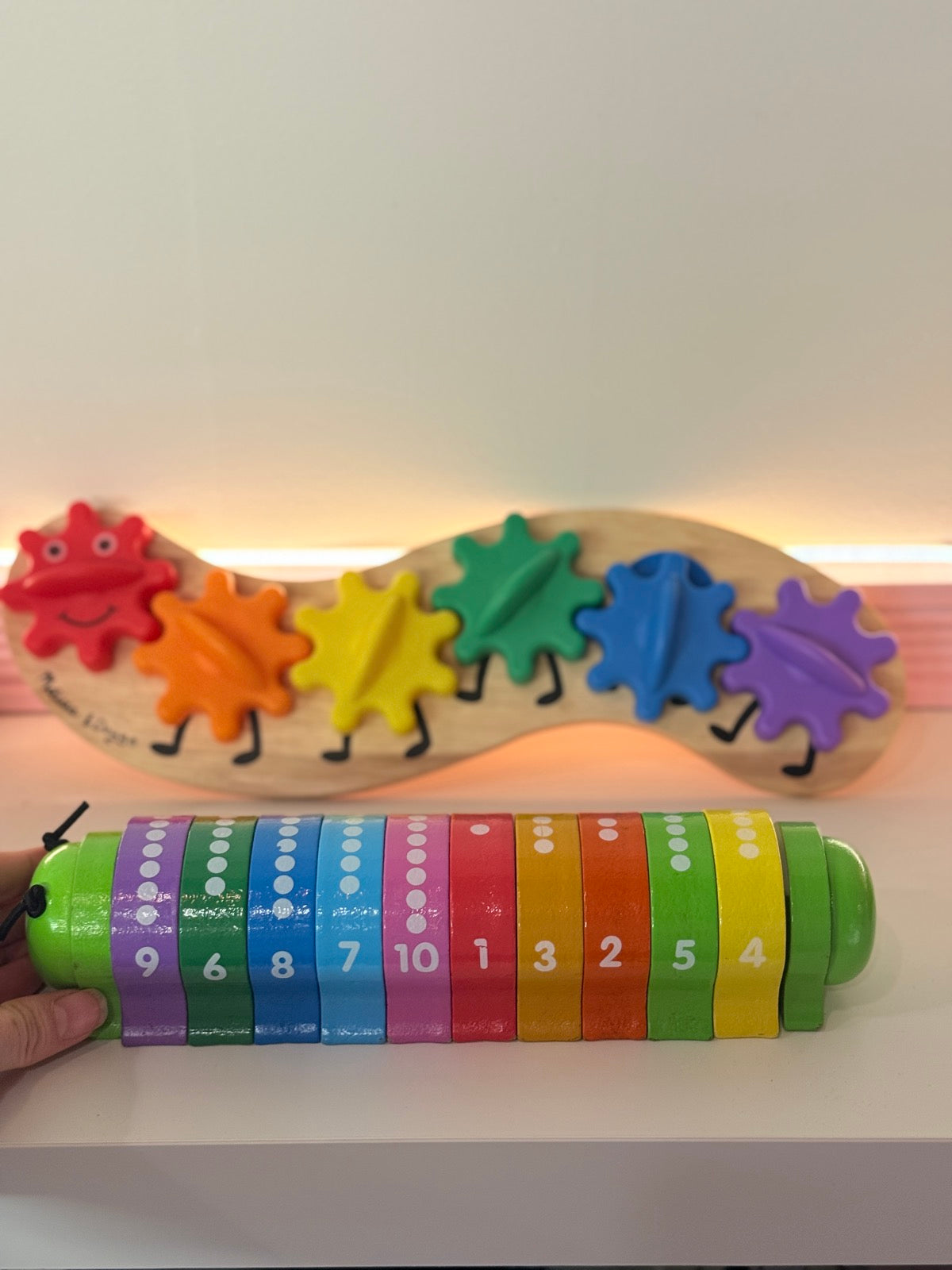Wooden Counting Caterpillar Number Learning Toy
