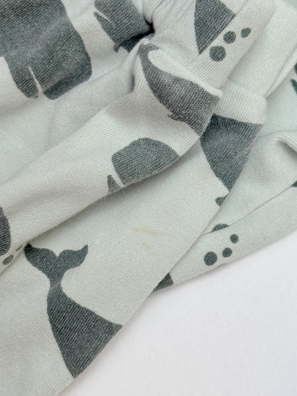 Quincy Mae Whale Print Bodysuit Set 6-12m