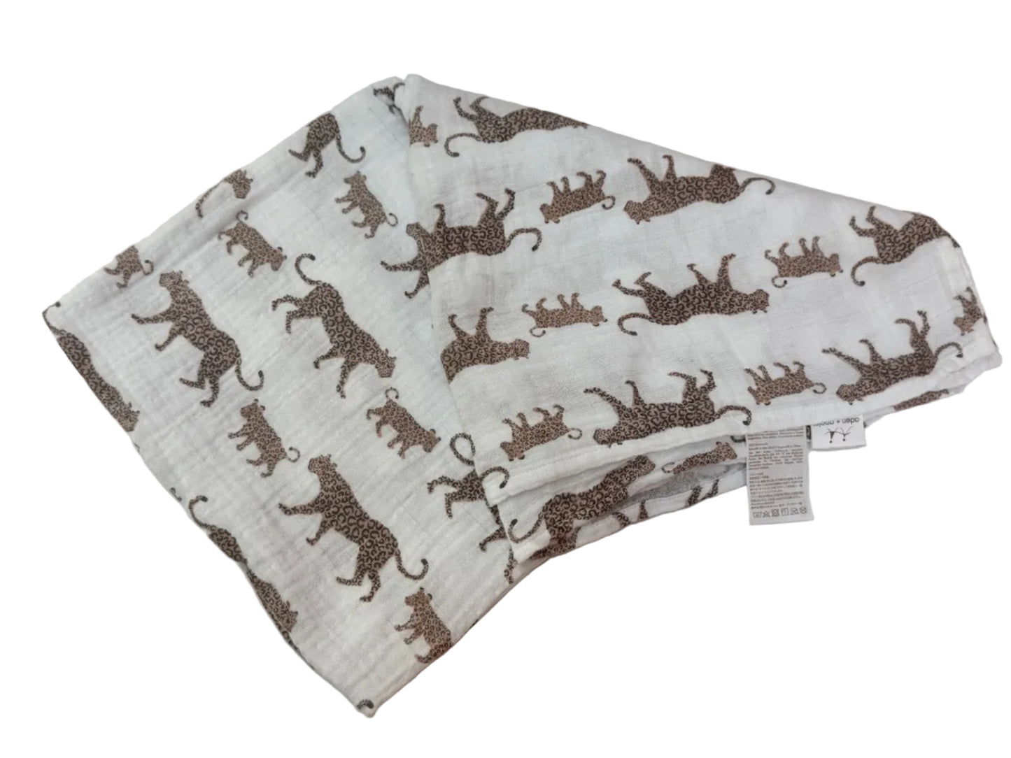 Aden + Anais Leopard Print Muslin Swaddle Blanket