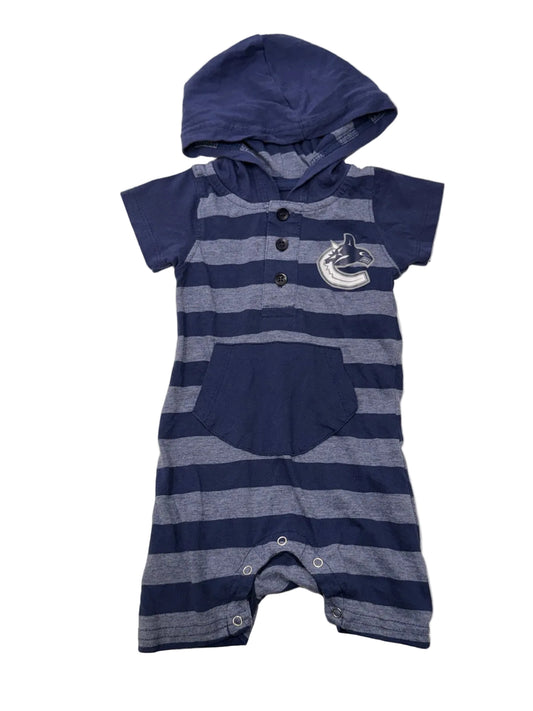 Squirt Squad Vancouver Canucks Hooded Romper 6m