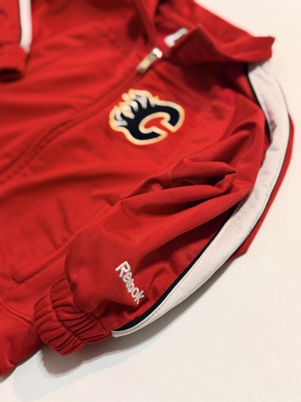 Reebok Calgary Flames Red Track Jacket 2T