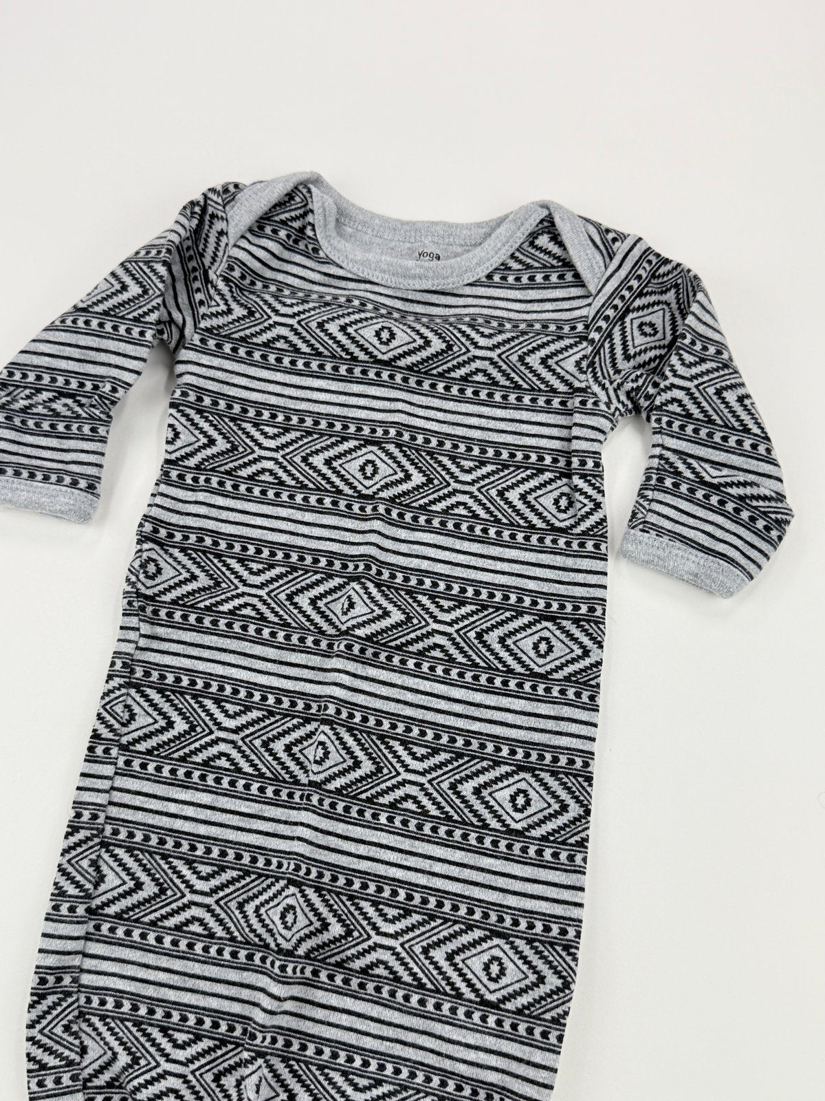 Yoga Sprout Gray Aztec Print Sleep Sack Preemie