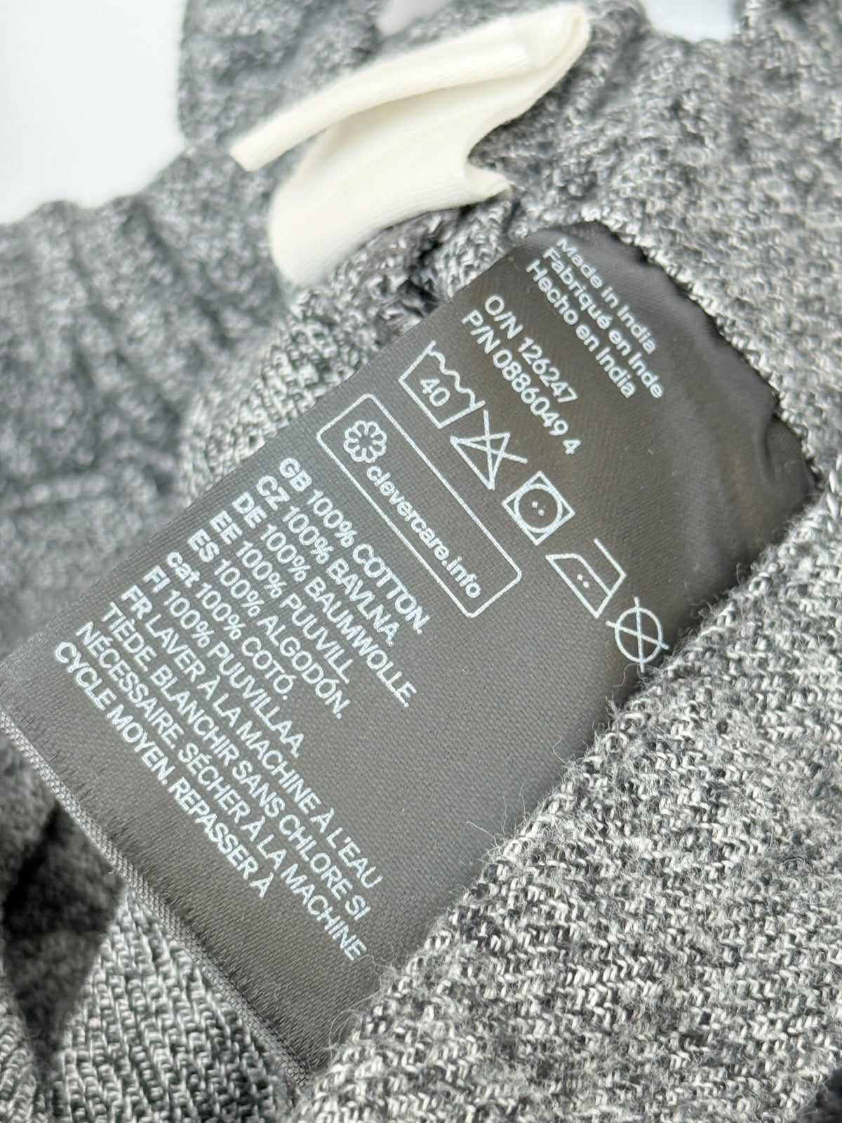 H&M Organic Cotton Suspender Pants 2-4m