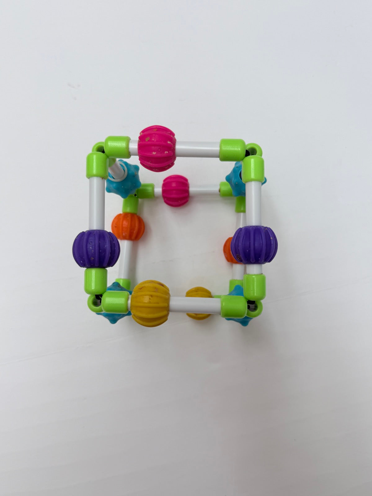 Textured Bead Cube Sensory Baby Toy