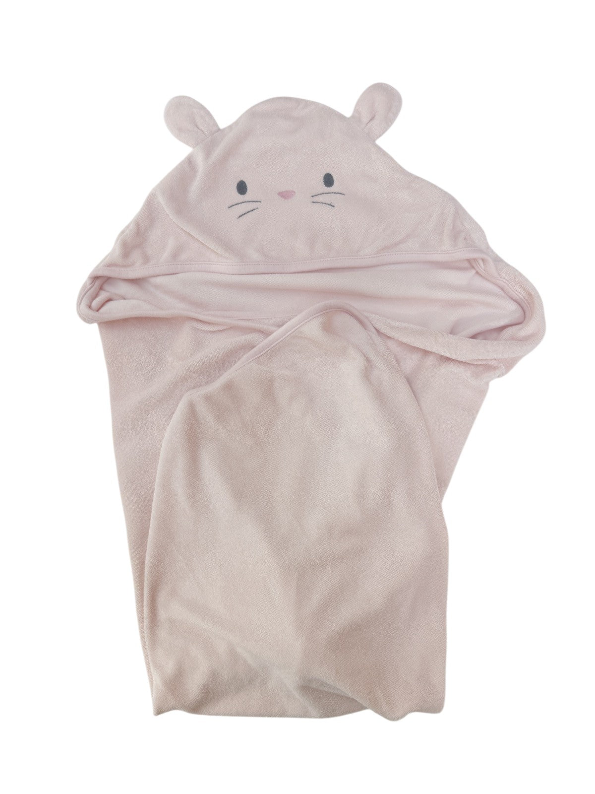Carter's Pink Bunny Hooded Baby Towel OS 0-12m