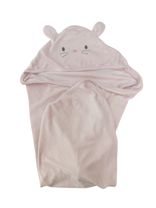 Carter's Pink Bunny Hooded Baby Towel OS 0-12m