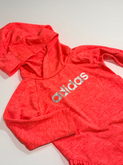 Adidas Coral Ruffle Hoodie Long Sleeve 18M