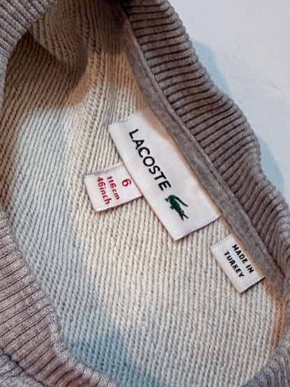 Lacoste Gray Pleated Back Dress Size 6