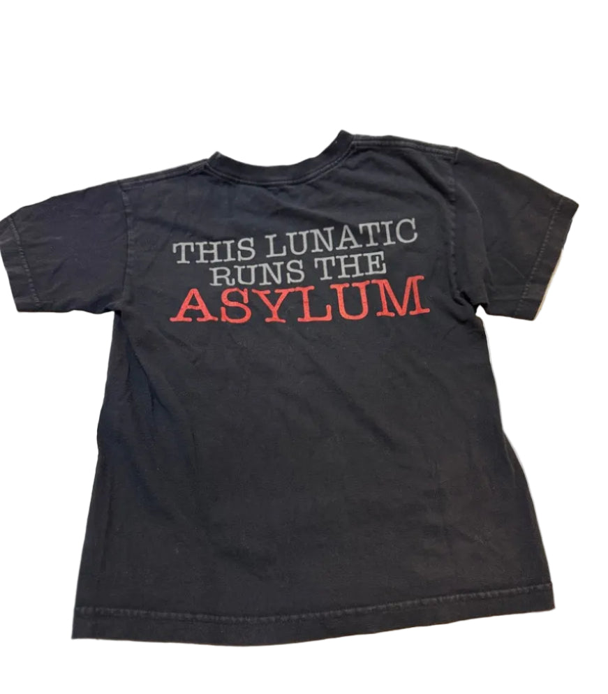 WWE Authentic Wear Ambrose Lunatic Asylum T-Shirt Youth M 9-11Y