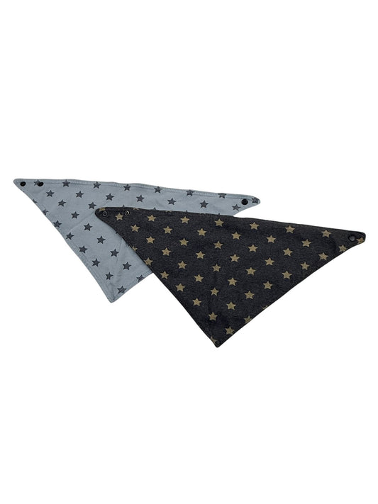 Star & Polka Dot Bandana Bibs Set of 2 0-12M