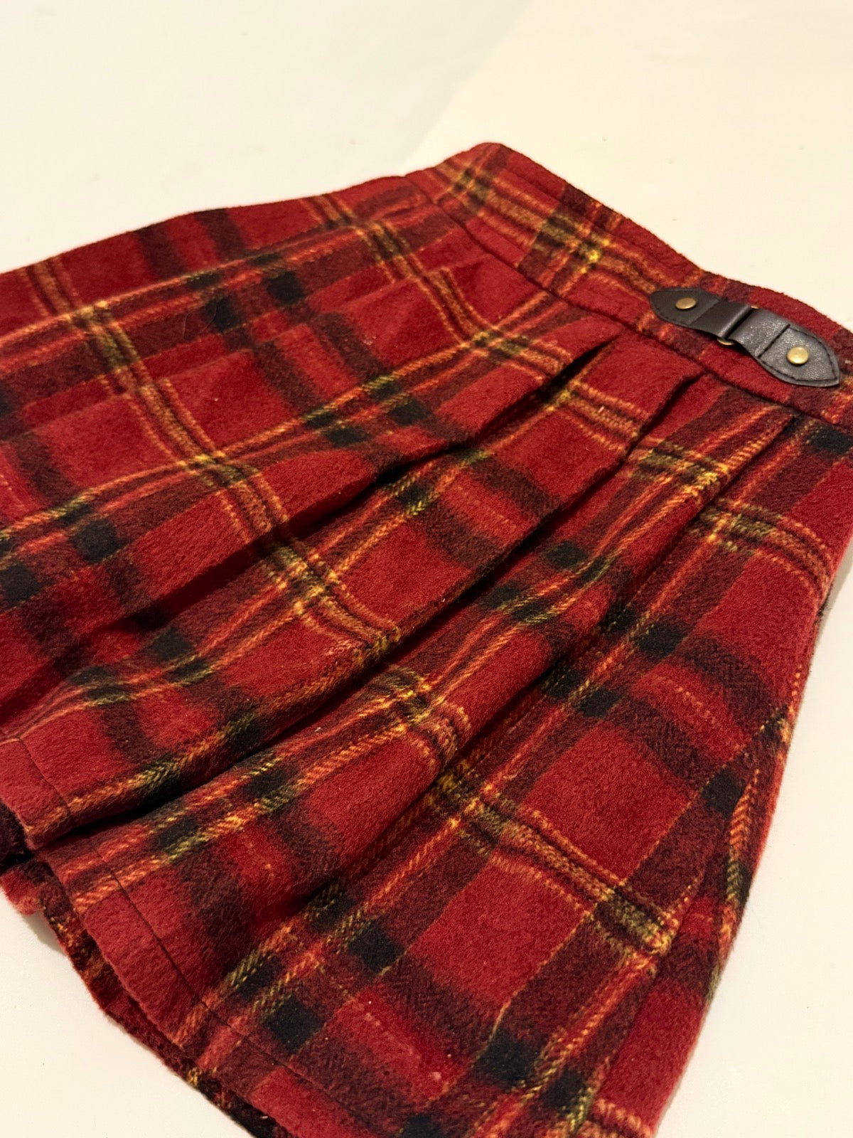 St. Bernard Dunnes Red Plaid Skirt 2-3Y