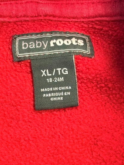 Roots Canada Red Zip Hoodie 18-24M