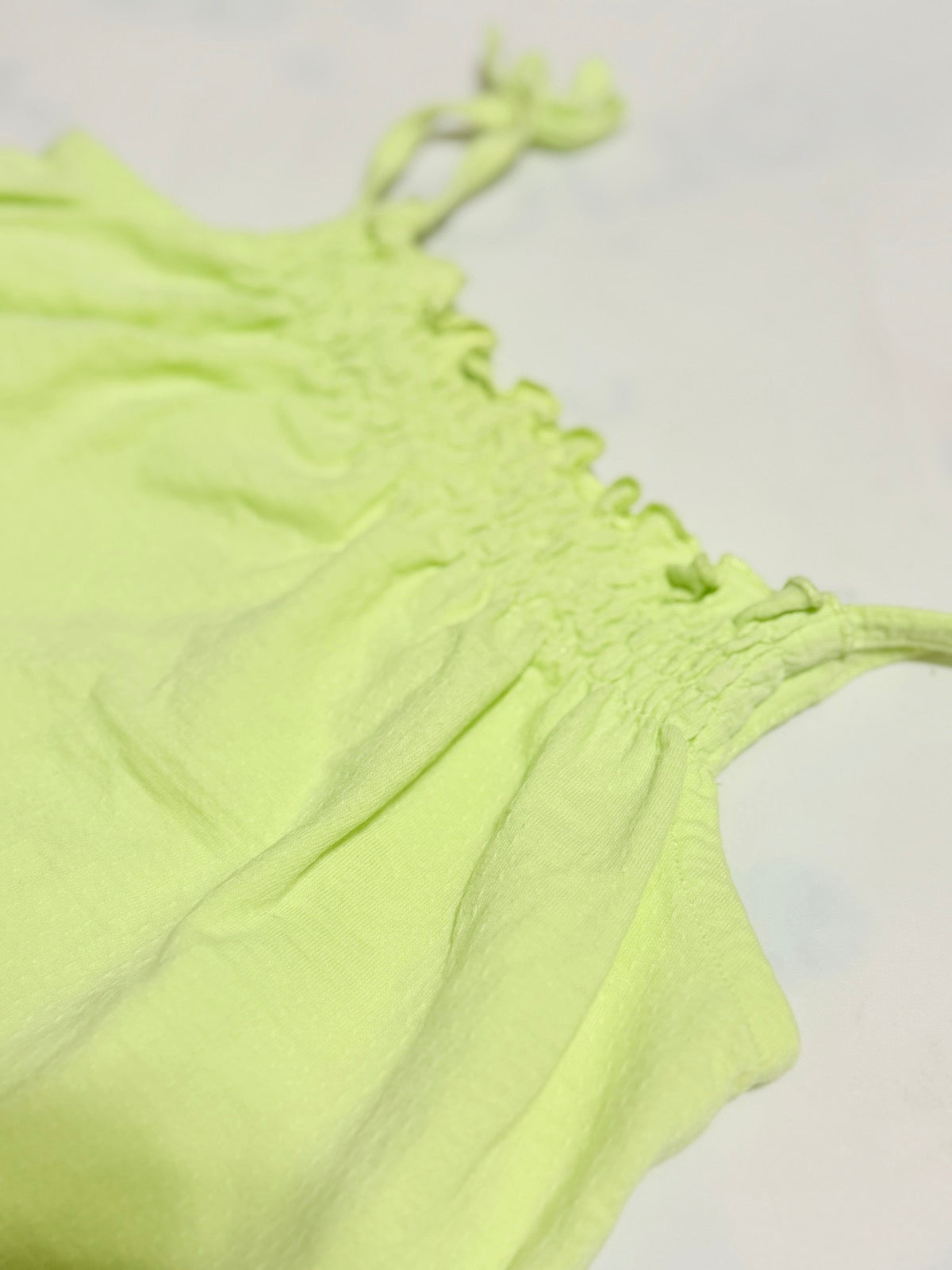 Zara Lime Green Tank Top  with Two Matching Shorts 2-3Y