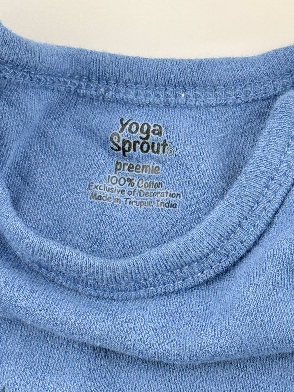 Yoga Sprout Little Man Blue Sleep Sack Preemie