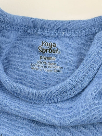 Yoga Sprout Little Man Blue Sleep Sack Preemie