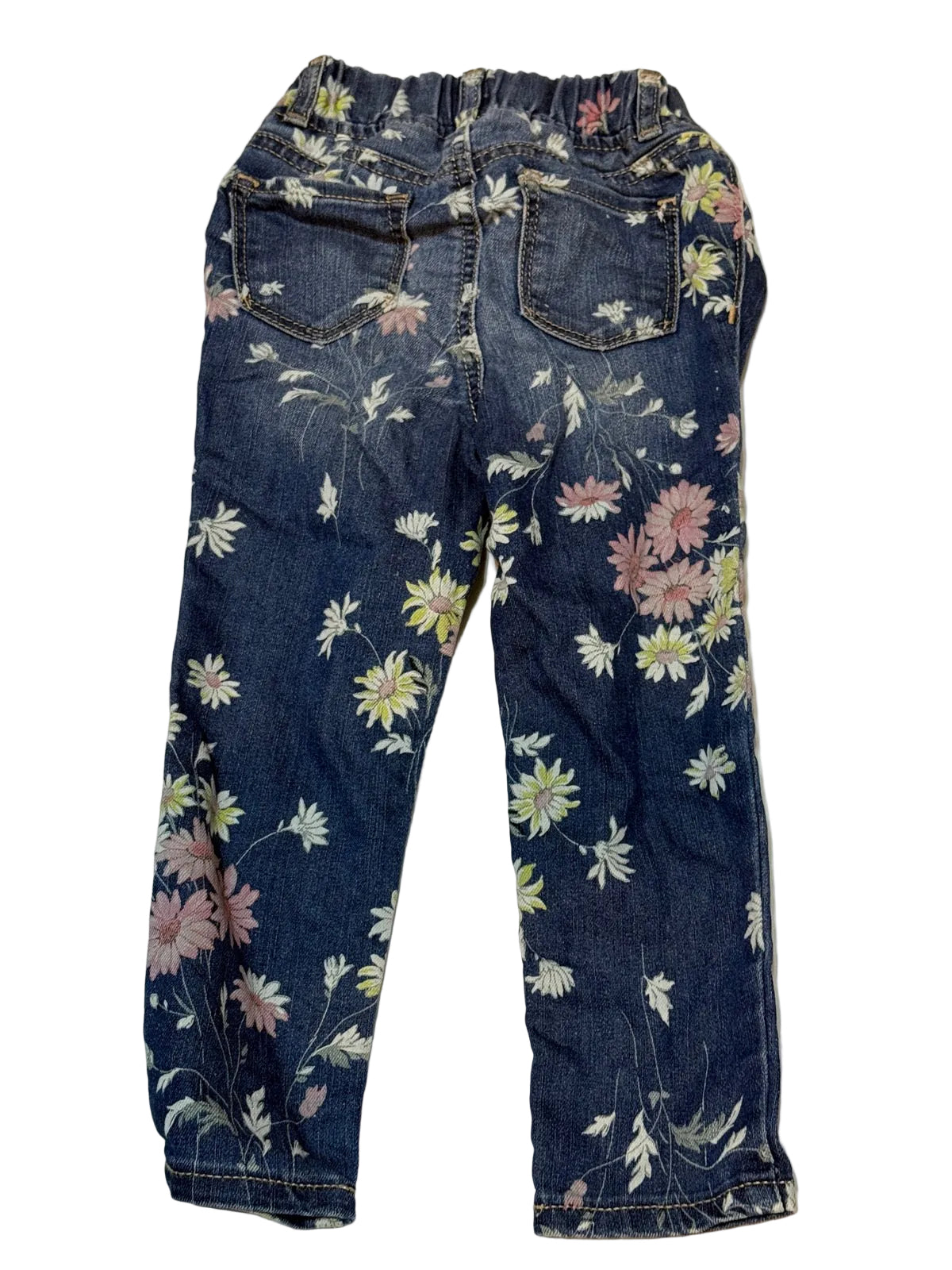 Gap Denim Floral Print Jean Leggings 3T