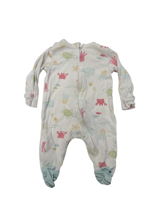 Old Navy Sea Animal Footed Sleeper 0-3M