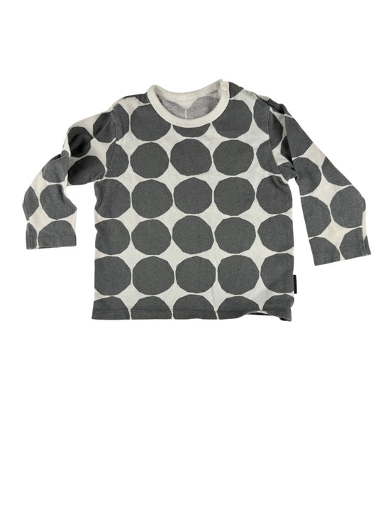 Marimekko Gray Dot Long Sleeve T-Shirt
