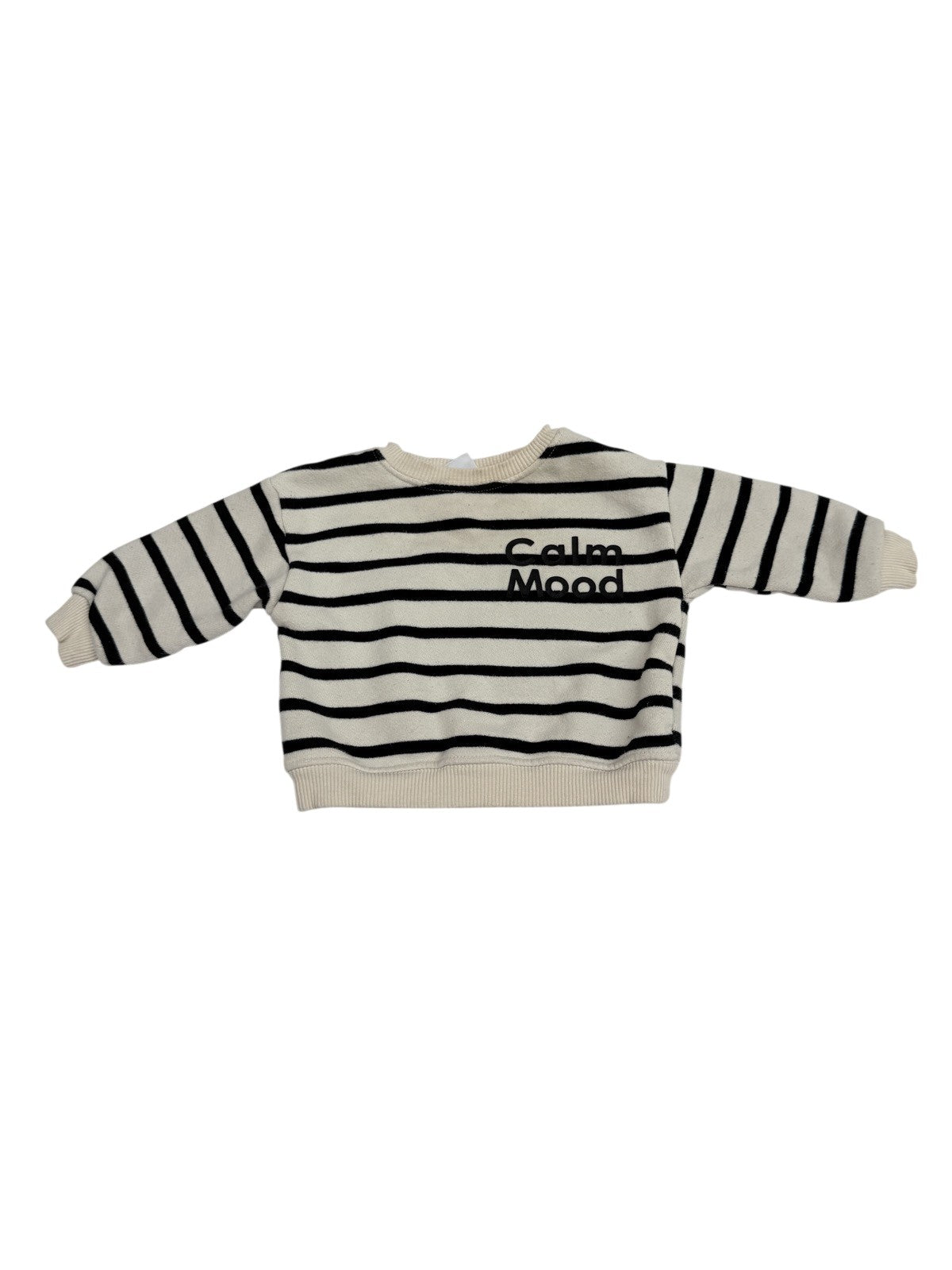 Zara Calm Mood Striped Sweatshirt 3-6M