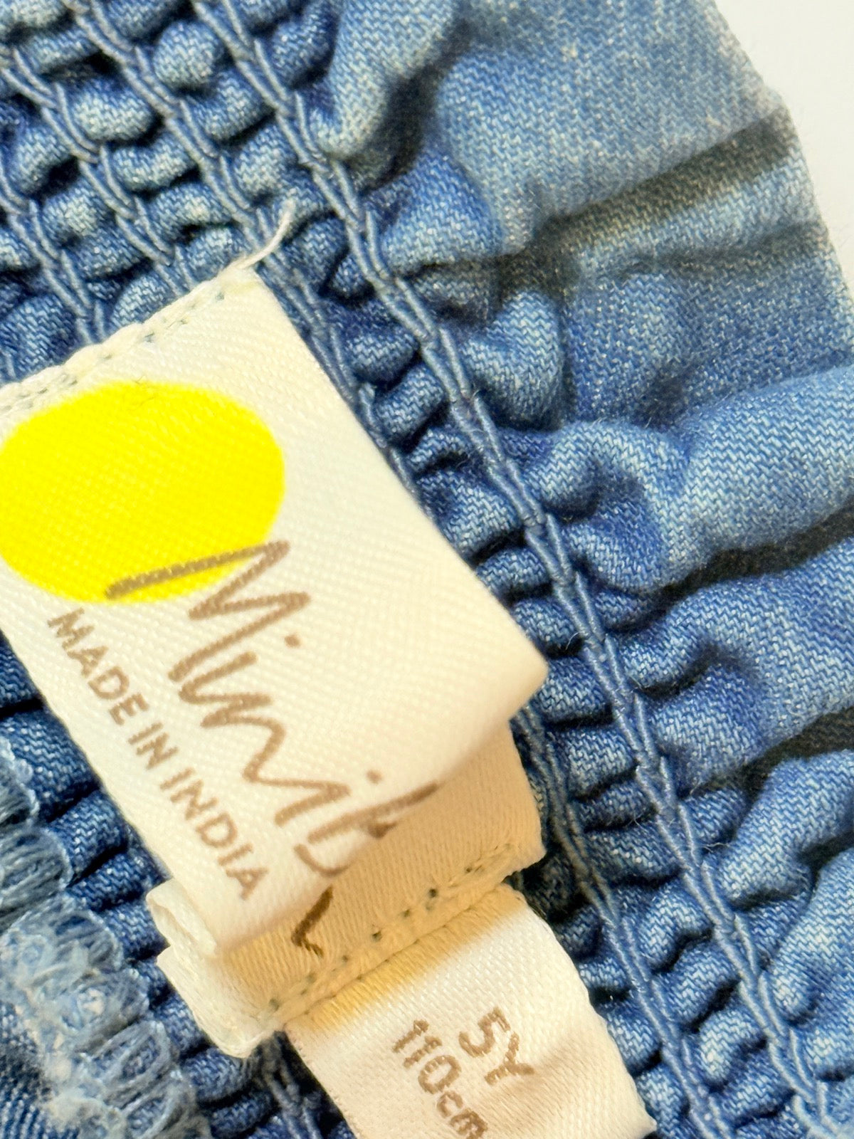 Mini Boden Denim Embroidered Shorts Size 5Y